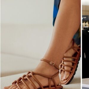 Nordstrom BeattieElegant Ankle Tan Strappy Sandals